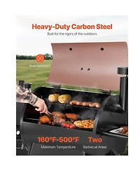 Cozito Wood Pellet Grill Smoker, Bbq Grill with Cook Area and WiFi Control