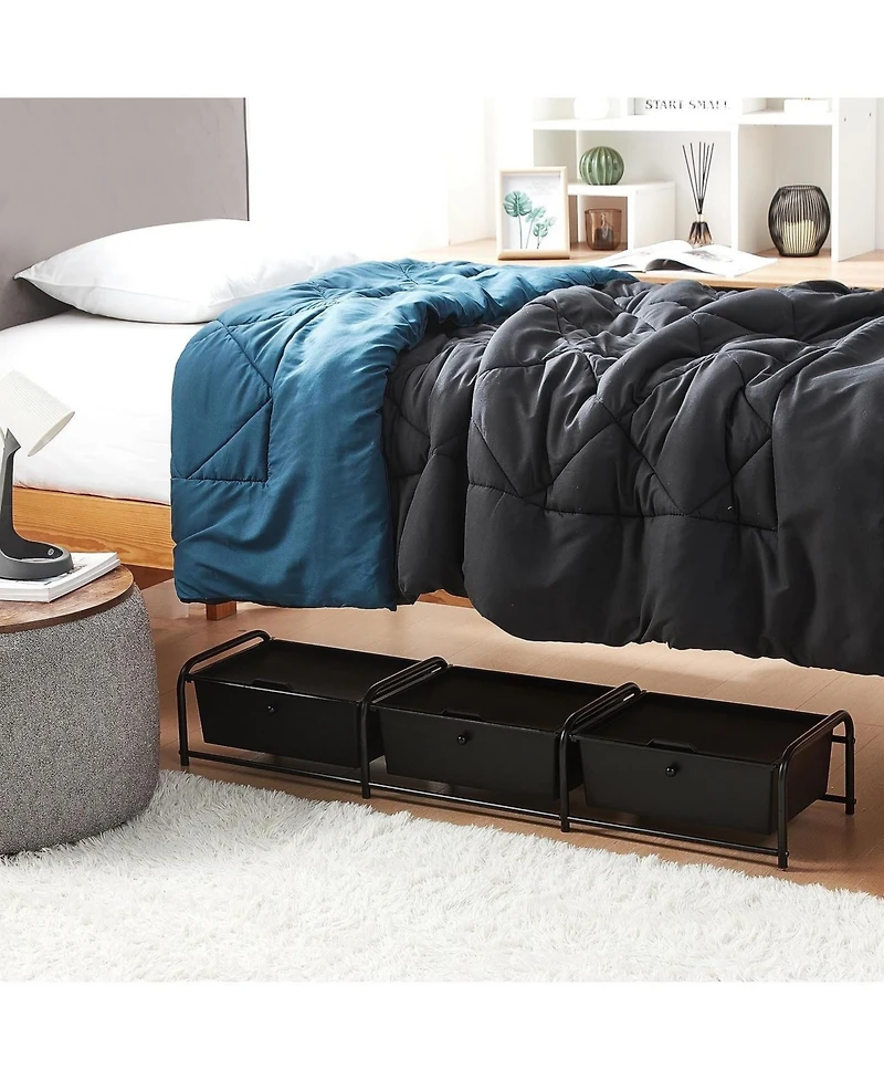 DormCo Suprima Underbed Storage - Lidded 3 Section