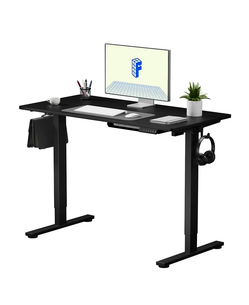 FlexiSpot Adjustable Standing Desk with Memory Controls Hooks and Storage Box Quick Install