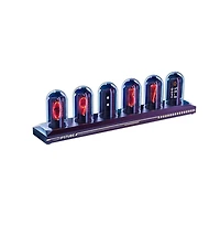 Artudatech Nixie Tube Clock with Wi-Fi Sync – Ips Display, Rgb Light & Weather for Desk