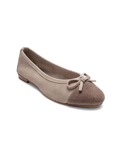 Forever & Always Shoes Women's Boleo Leather Ballet Flat