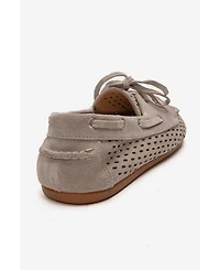 Forever & Always Shoes Women's Stevo Leather Lace Up Loafer