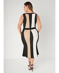 Ashley Stewart Women's Midaxi Sheath Dress