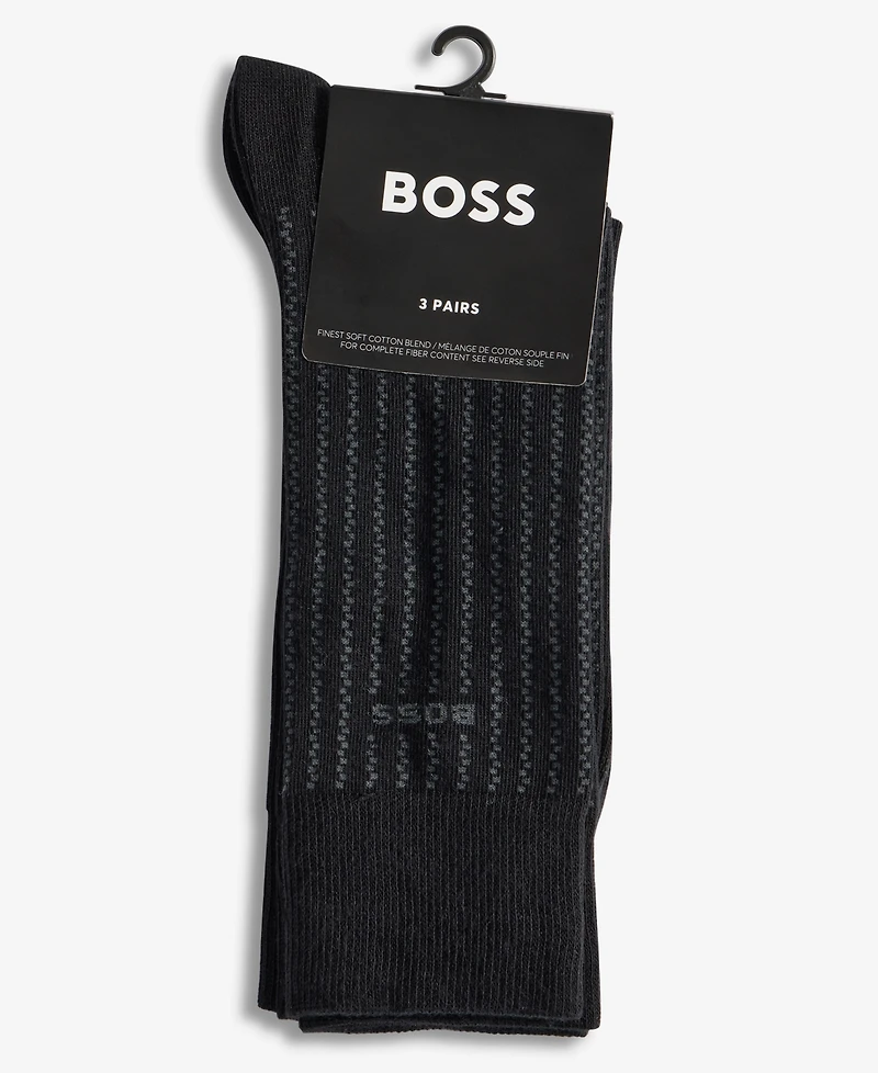 Boss by Hugo Boss Men's Minicube Detail Socks