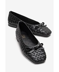 Forever & Always Shoes Women's Garen Leather Ballet Flat