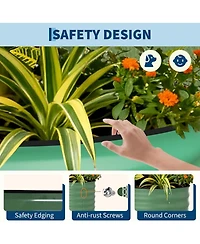 Xo 2-Pack 4x2x2FT Galvanized Raised Garden Bed, Metal Planter Boxes for Vegetables Flowers, Rust-Resistant Outdoor Garden Beds