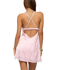Edikted Women's Christina Satin Effect Mini Dress