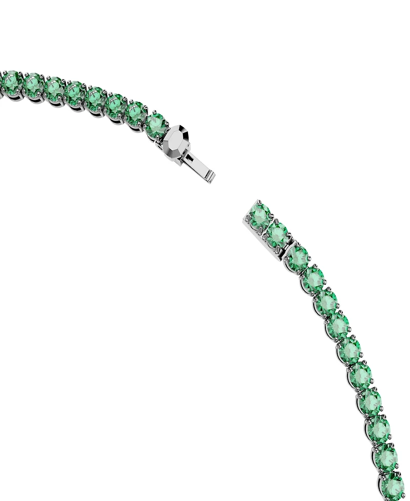 Swarovski Ruthenium-Plated Matrix Tennis Necklace