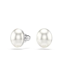 Swarovski Rhodium-Plated Matrix Stud Earrings