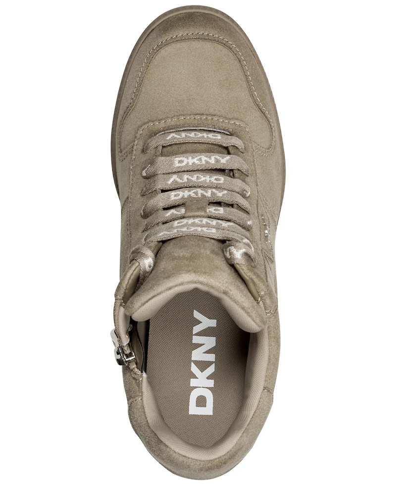 Dkny Women's Sereina Lace-Up Wedge Sneakers