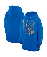 G-iii 4Her by Carl Banks Women's Blue New York Knicks Basketball Love Fleece Pullover Hoodie