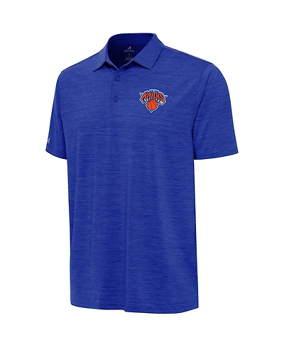 Antigua Men's Heather Royal New York Knicks Layout Polo Shirt