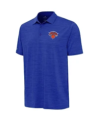 Antigua Men's Heather Royal New York Knicks Layout Polo Shirt