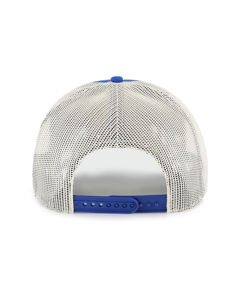 '47 Brand Men's Blue New York Knicks Emmett Heavy Twill Trucker Hitch Adjustable Hat