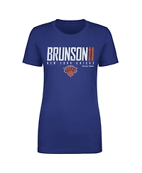 500 Level Women's Jalen Brunson Blue New York Knicks Elite T-Shirt
