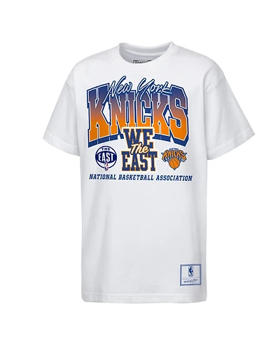 Mitchell & Ness Big Boys and Girls White New York Knicks Bring it Back Premium T-Shirt