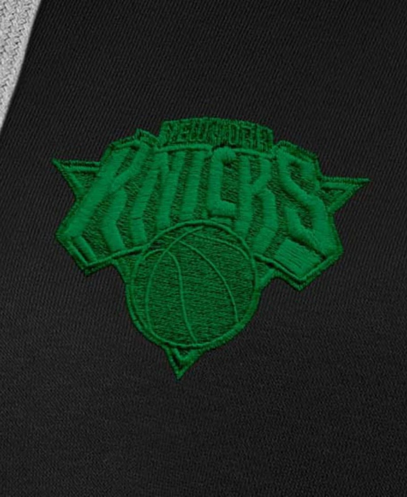 Antigua Women's Black New York Knicks St. Patrick's Day Victory Pullover Hoodie