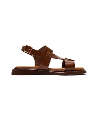 Forever & Always Shoes Women's Quella Leather Buckle Sandal