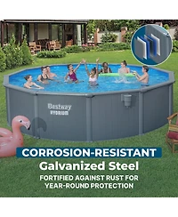 Bestway Hydrium 18' x 52" Round Steel Wall Above Ground Pool Set