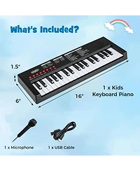 Costway Kids Piano Keyboard with 8 Rhythms Tones 22 Demos for Boys and Girls