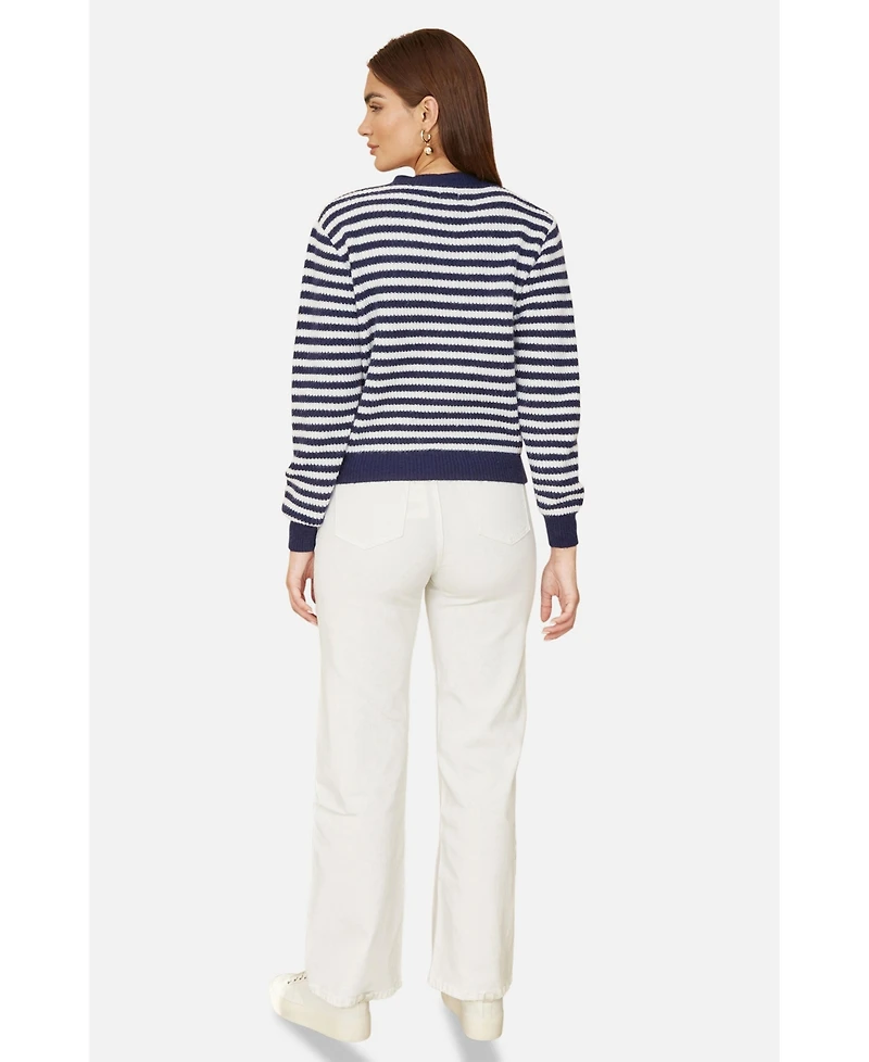 Yumi Women's Long Sleeve Knit Relaxed Fit Cardigan