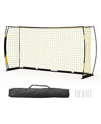 Xo 5-in-1 Soccer Goal 7x5 Ft, Portable Rebounder Net with Steel Frame, Easy Setup Soccer Training Goal for Backyard