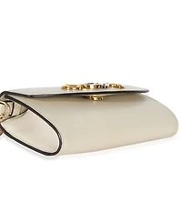 Pre-Owned Gucci Cream Smooth Calfskin Mini Zumi Chain Shoulder Bag