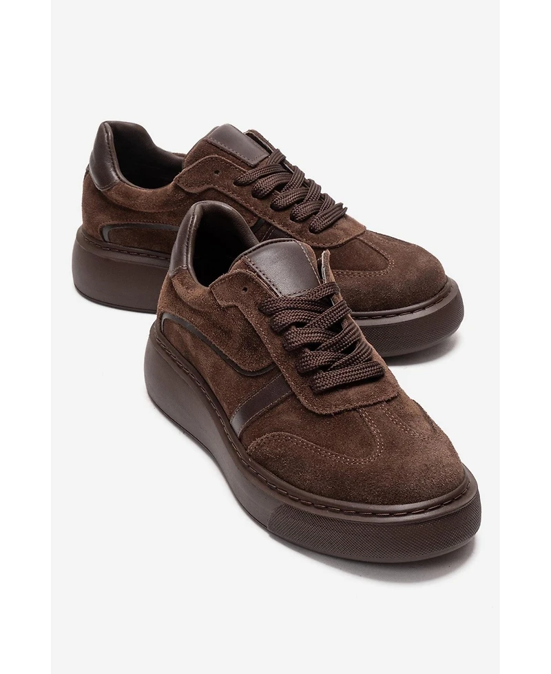 Forever & Always Shoes Women's Ivara Leather Everyday Sneaker