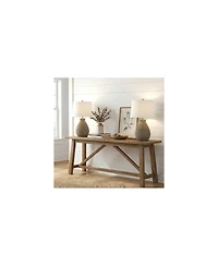 360 Lighting Lara 28" Tall Gourd Farmhouse Rustic Country Cottage Table Lamp Single Living Room Bedroom