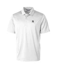Cutter & Buck Men's White New York Yankees Prospect Textured Stretch Big Tall Polo Shirt
