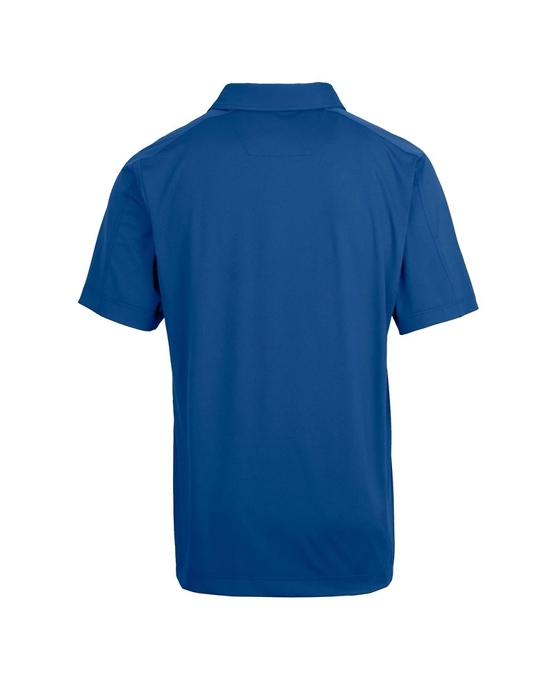 Cutter & Buck Men's Blue Arnold Palmer Invitational Prospect Textured Stretch Polo Shirt