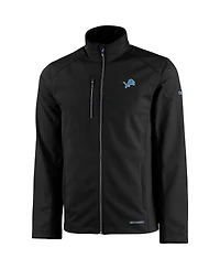 Cutter & Buck Men's Black Detroit Lions Evoke Eco Softshell Full-Zip Jacket
