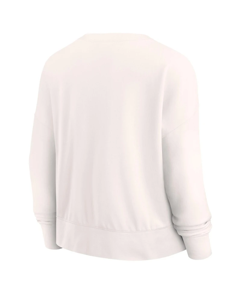 Fanatics Women's Cream Toronto Raptors Close the Game Pullover Sweatshirt