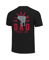 Image One Men's Black Alabama Crimson Tide Father's Day Mascot Overlay T-Shirt