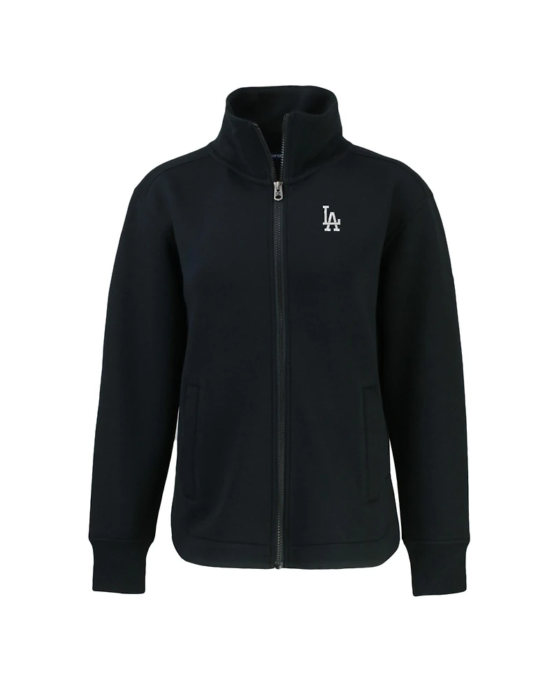 Cutter & Buck Women's Black Los Angeles Dodgers Roam Eco Full-Zip Jacket