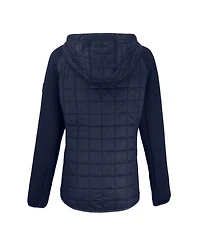 Cutter & Buck Women's Navy Los Angeles Dodgers Cooperstown Collection Rainier PrimaLoft Eco Full-Zip Hybrid Jacket
