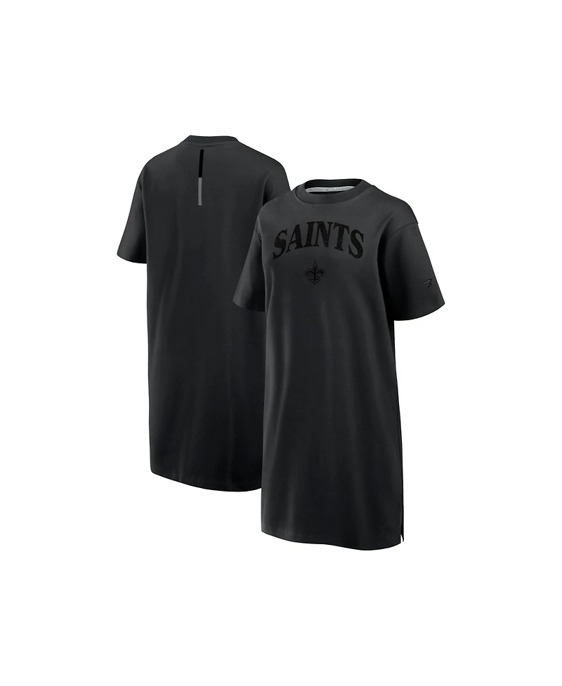 Fanatics Women's Black New Orleans Saints Elements Go Tri-Blend Dress
