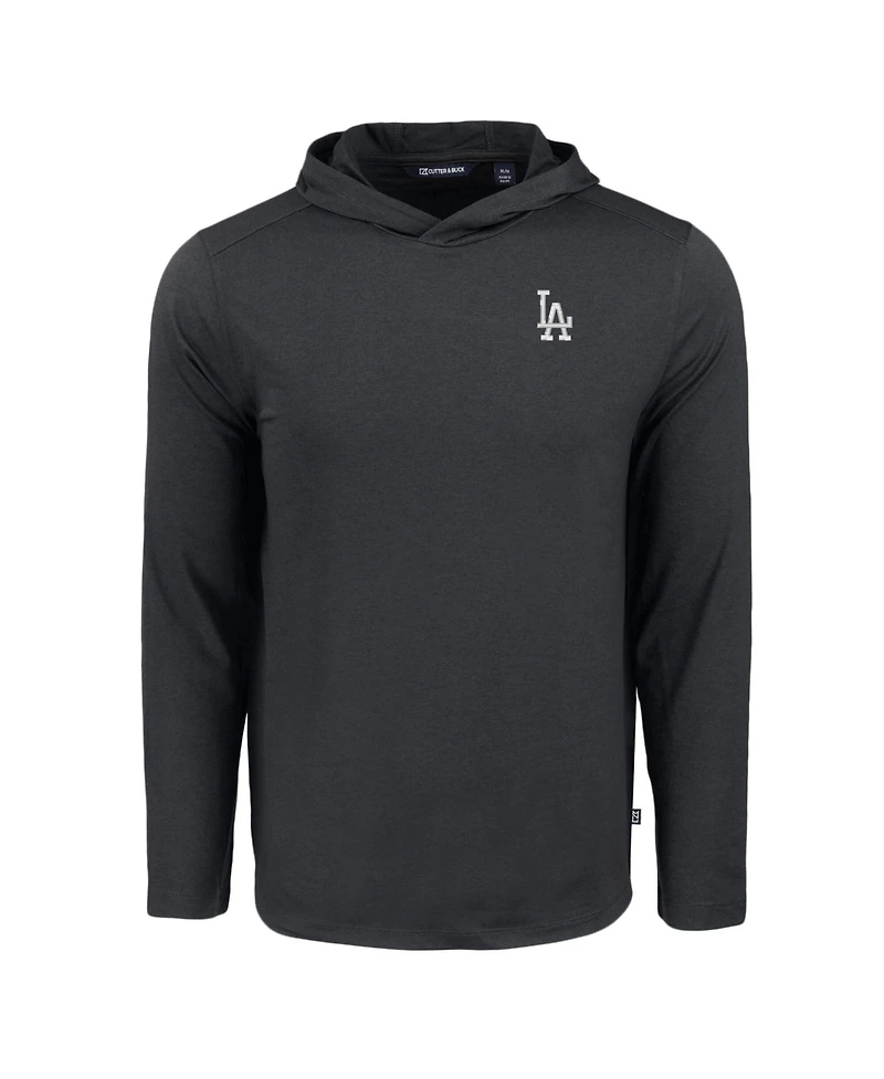Cutter & Buck Men's Los Angeles Dodgers Coastline Epic Comfort Eco Hoodie Long Sleeve T-Shirt