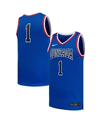 Nike Men's #1 Royal Gonzaga Bulldogs Replica Basketball Jersey