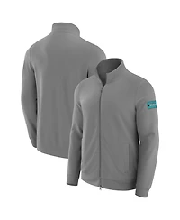 J. Palmer Men's Graphite Miami Dolphins QB1 Full-Zip Sweatshirt