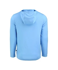 Cutter & Buck Men's Powder Blue Ole Miss Rebels Coastline Epic Comfort Eco Long Sleeve Hoodie T-Shirt