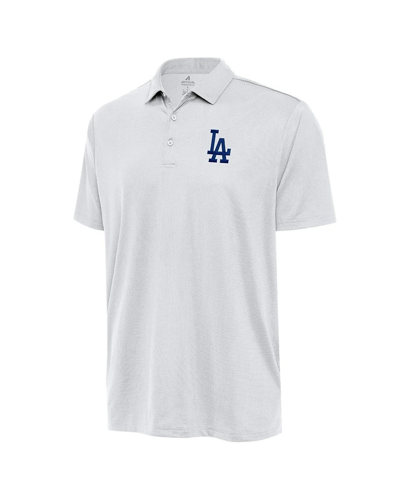 Antigua Men's White Los Angeles Dodgers Eclipse Polo Shirt