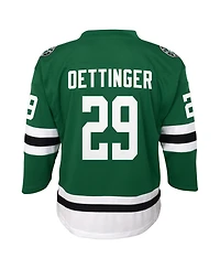 Outerstuff Big Boys and Girls Jake Oettinger Kelly Green Dallas Stars Home Replica Player Jersey