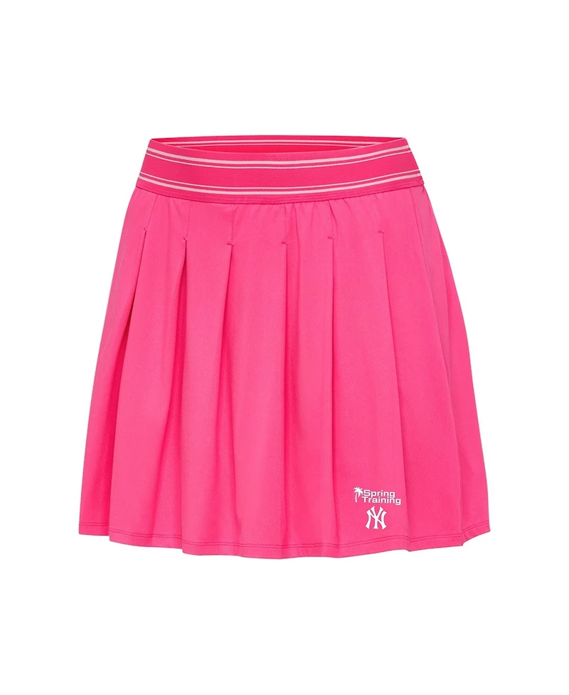 Antigua Women's Pink New York Yankees Spring Training Retro Skort