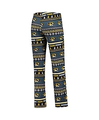 Concepts Sport Women's 2-Piece Black Missouri Tigers Ugly Sweater Holiday Long Sleeve Top and Pants Sleep Set
