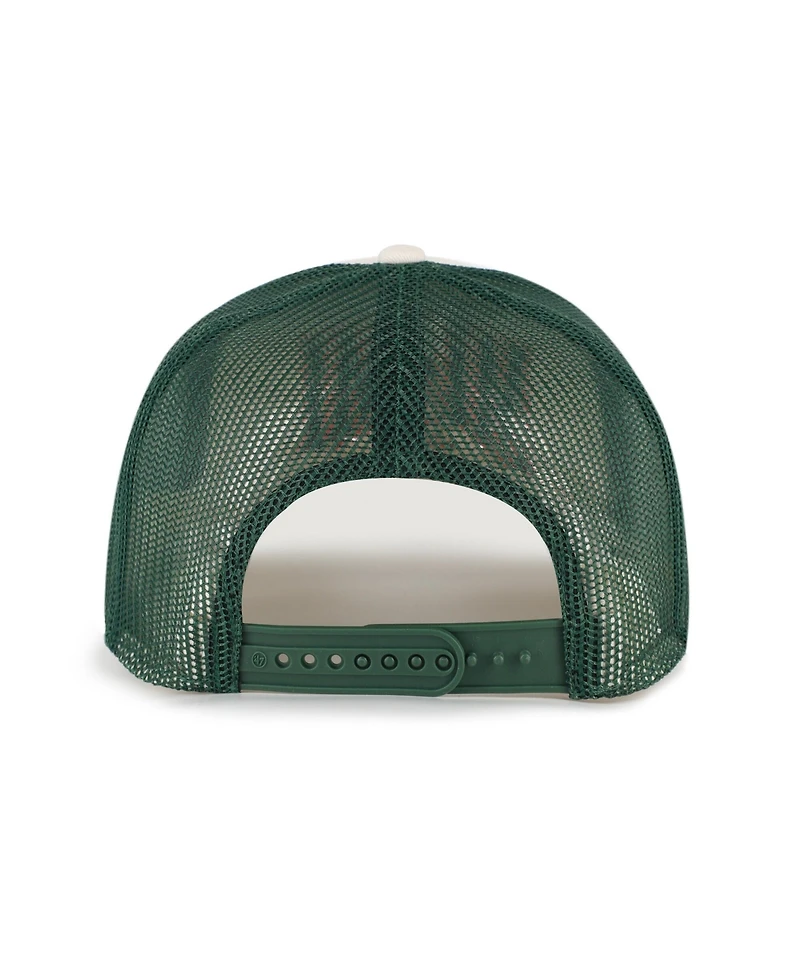 '47 Brand Men's Natural Miami Hurricanes Drawbridge Trucker Adjustable Hat