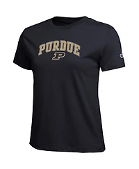Champion Women's Black Purdue Boilermakers Arched Over Logo T-Shirt