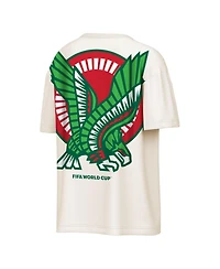 Outerstuff Men's Cream Mexico National Team Fifa World Cup 2026 Livery Oversized 2-Hit T-Shirt