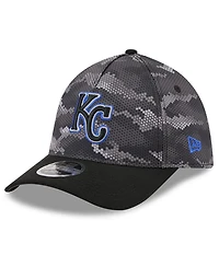 New Era Men's Black Kansas City Royals Camo 39THIRTY A-Frame Flex Hat