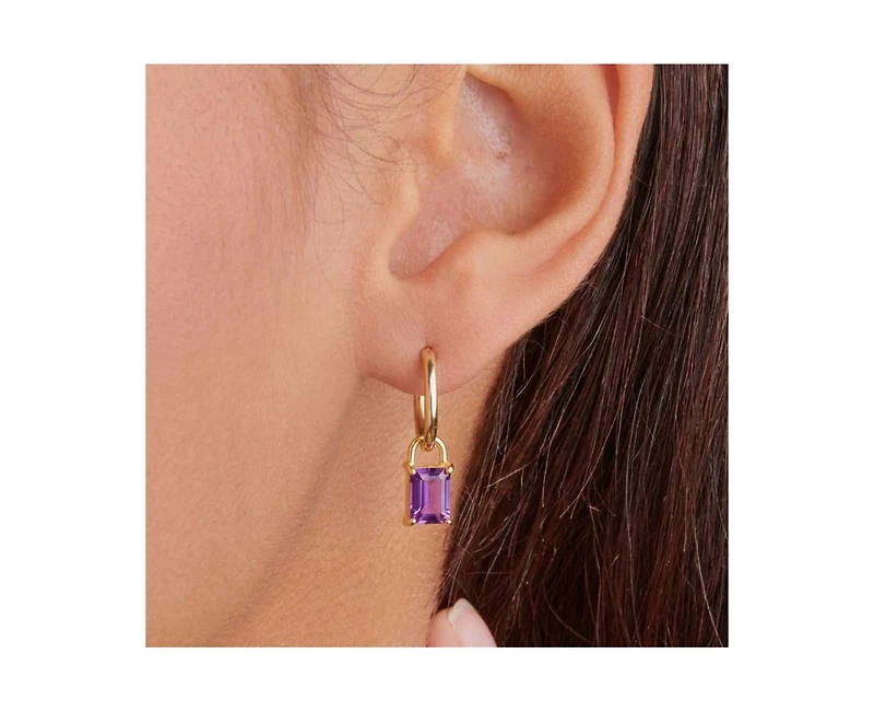 Little Sky Stone Iris Birthstone Hoops Earing